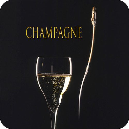 Magnet Bouteille et flûte de Champagne