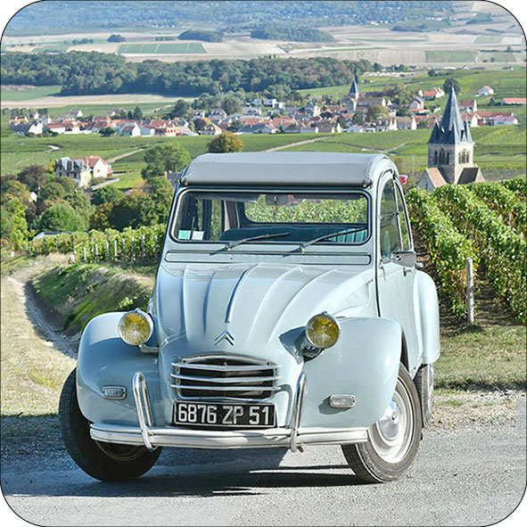 Magnet Citroën 2CV à Villedommange en Champagne
