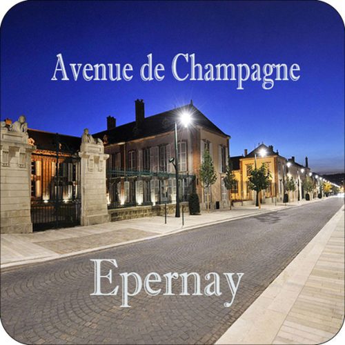 Magnet Avenue de Champagne Epernay à l'heure bleue