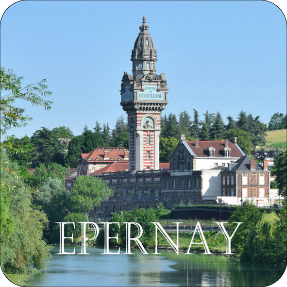 Magnet La Marne et la tour du Champagne de Castellane à Epernay